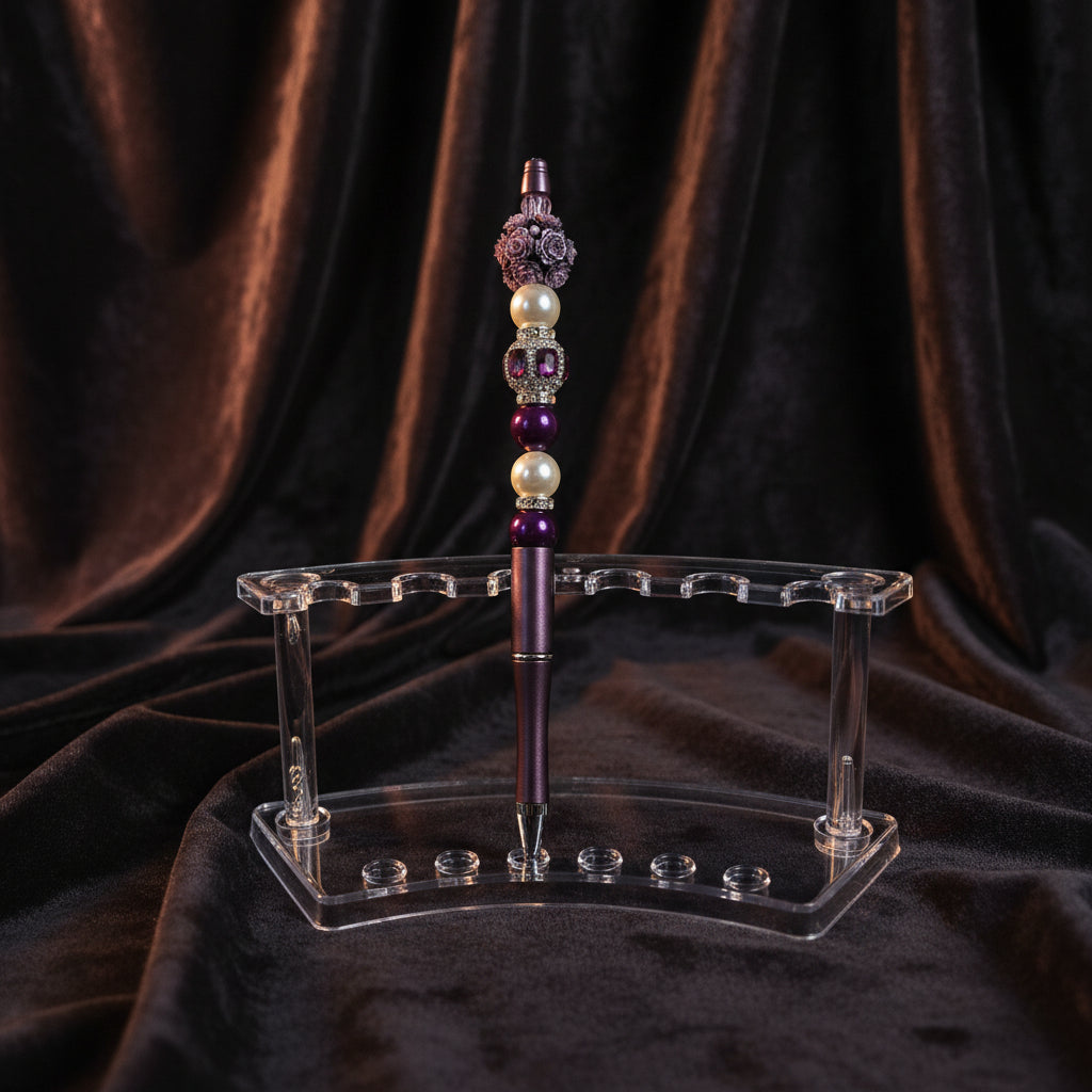 Fancy Beaded Pen Half