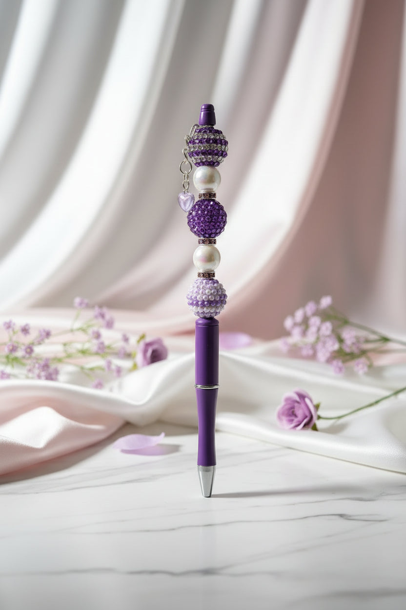 Fancy Beaded Pen Half