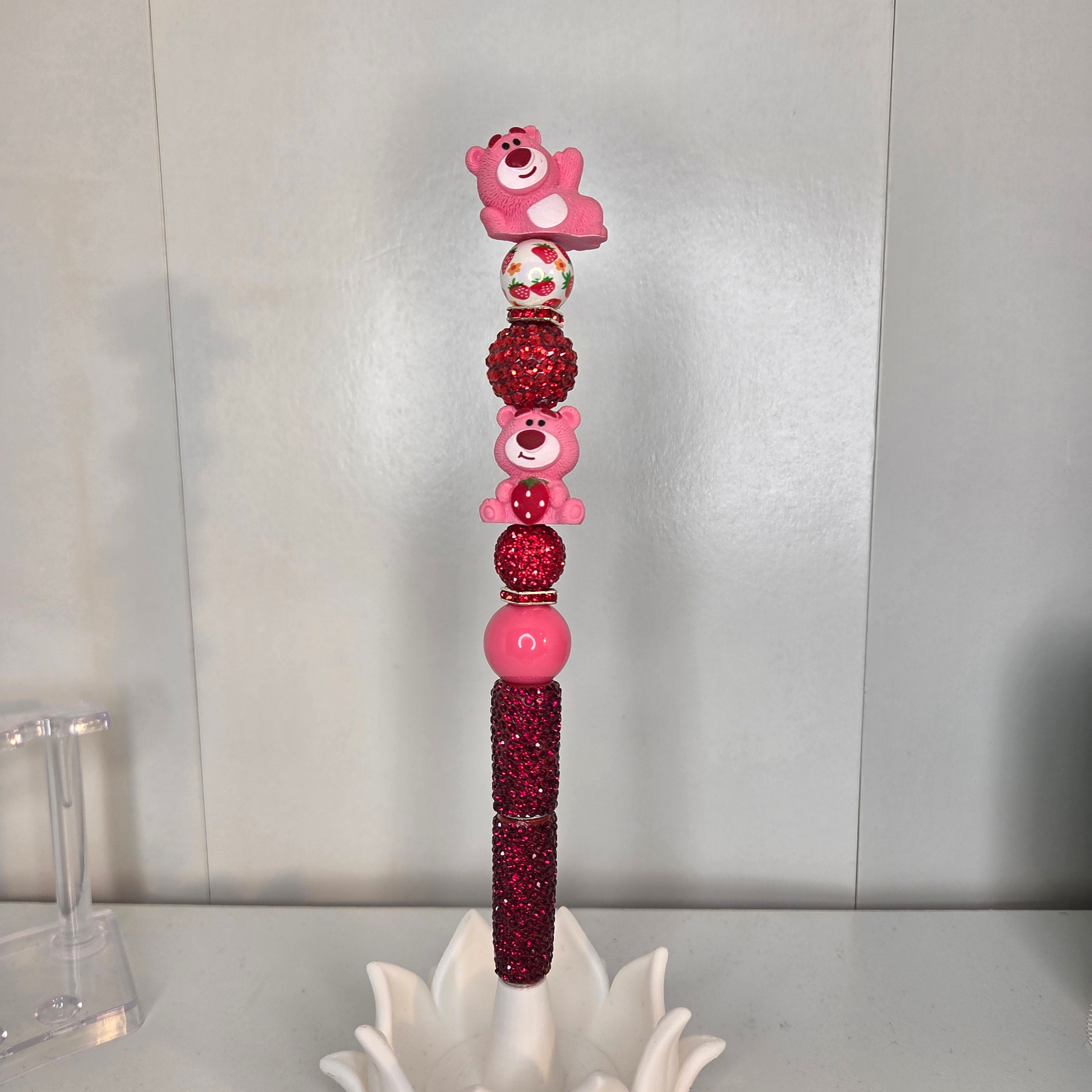Rhinestone Beaded Pens - with Topper