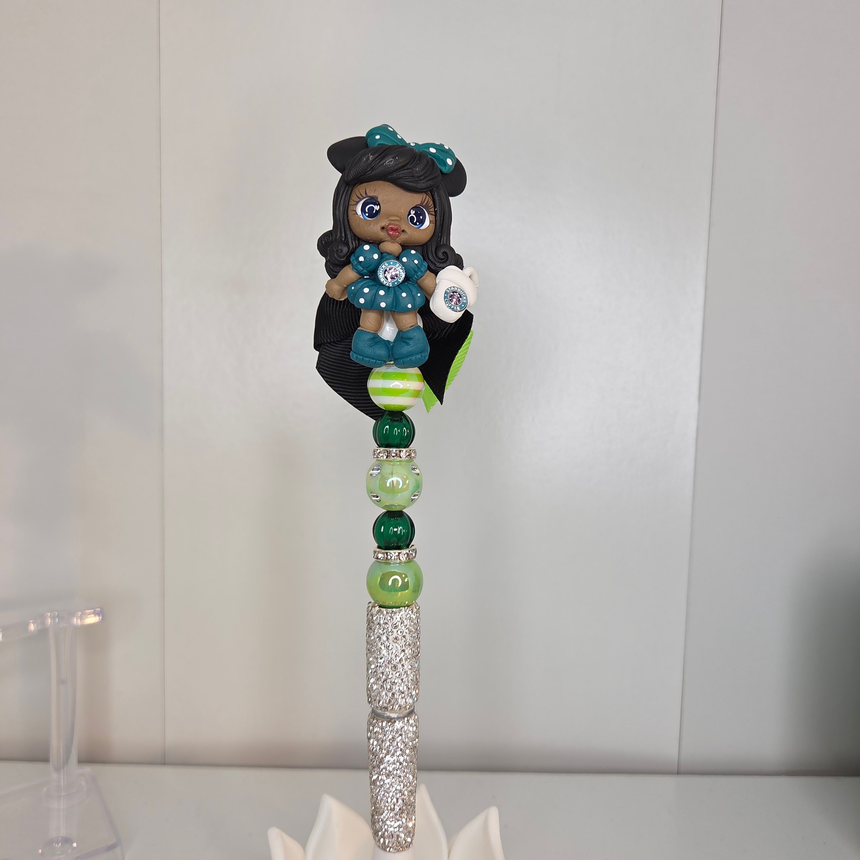 Rhinestone Beaded Pens - with Topper