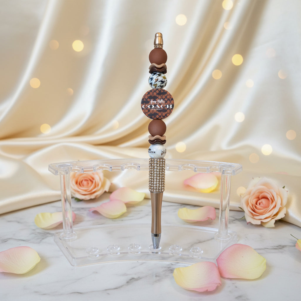 Fancy Beaded Pen Half